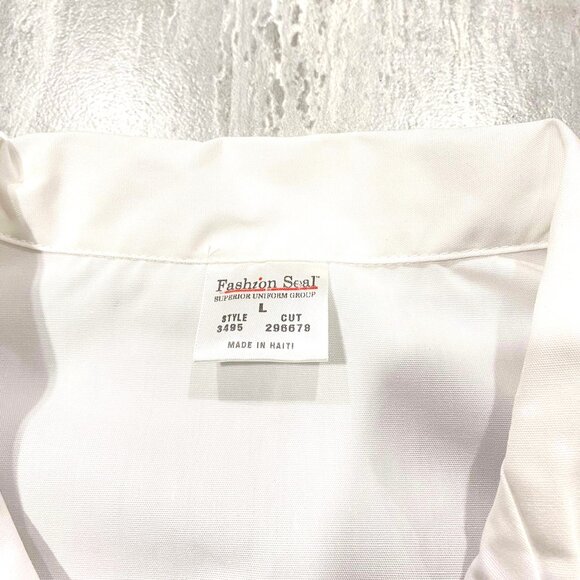 Fashion Seal Medical Laboratory Long Jacket White Size L - Picture 9 of 9